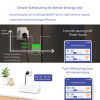 ecoPlug Smart Scheduling for Energy Saving