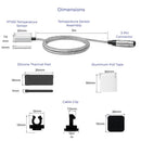 PT100 Temperature Sensor Dimensions