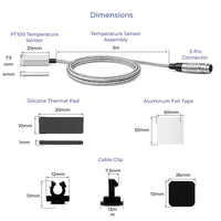 PT100 Temperature Sensor Dimensions