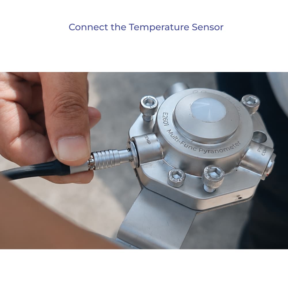 Connecting the PT100 Temperature Sensor to ecoSolarMonitor