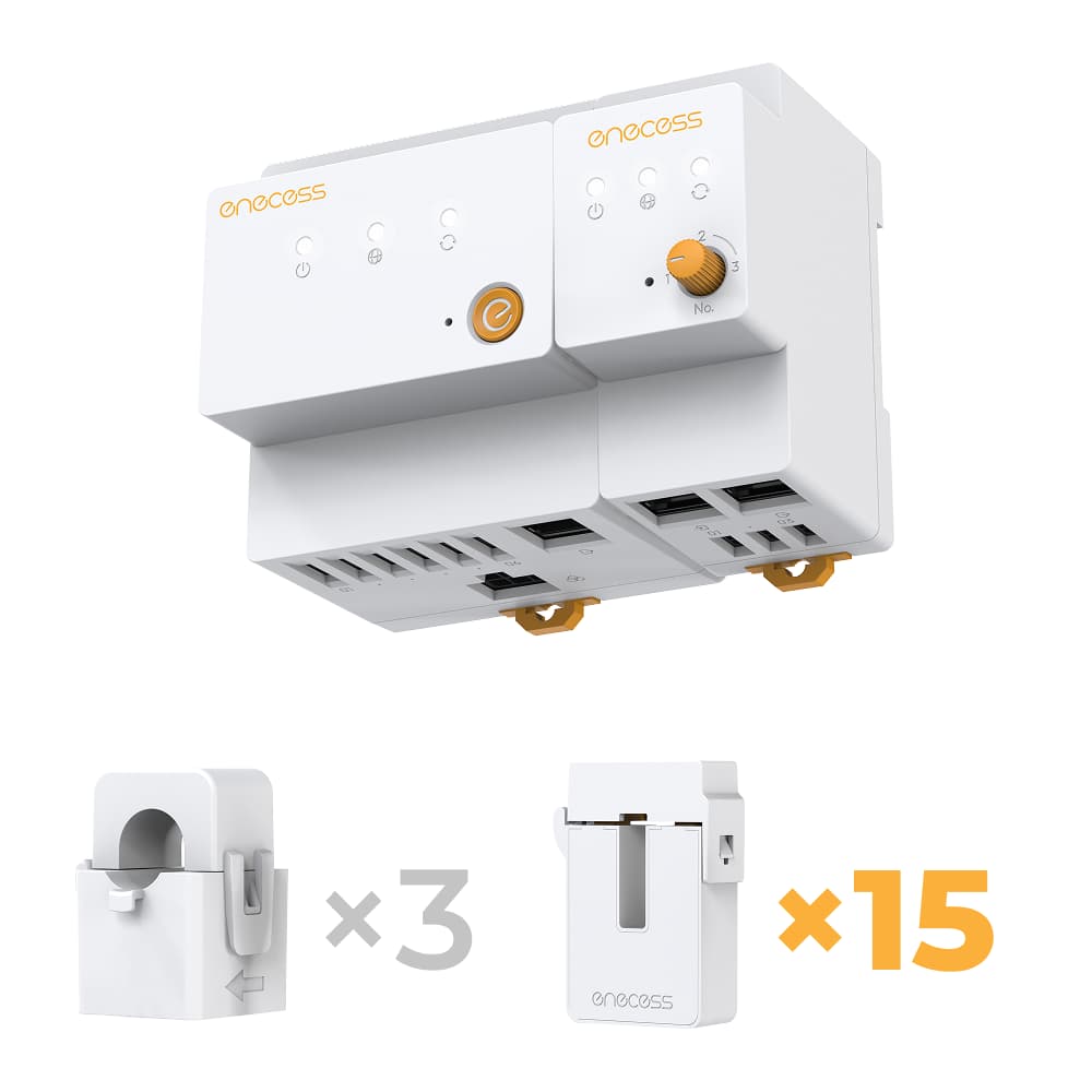 ecoMain Smart Energy Monitor with ecoSub – 15 Channels